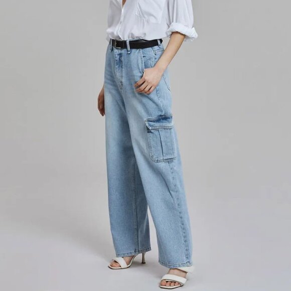 The Frankie Shop Kai Cargo Jean Size Large (Equal to a Size 8) - Picture 1 of 4
